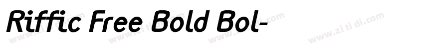 Riffic Free Bold Bol字体转换